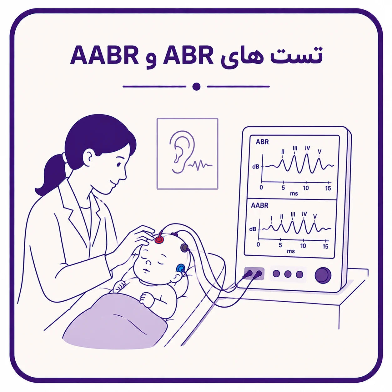 تست‌های ABR و AABR نوزادان