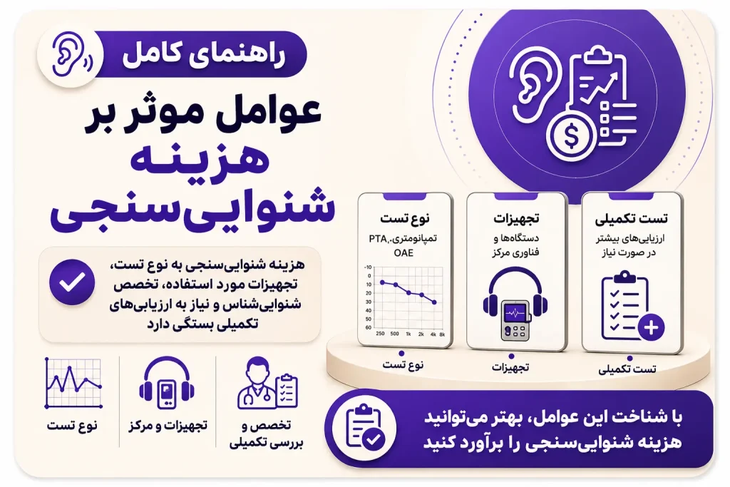 هزینه شنوایی سنجی کودکان به چه عواملی بستگی دارد و چگونه محاسبه می‌شود؟