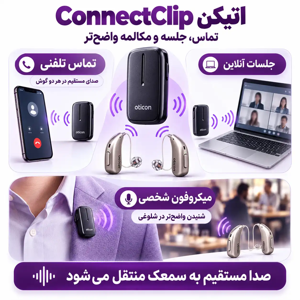 لوازم جانبی Oticon ConnectClip