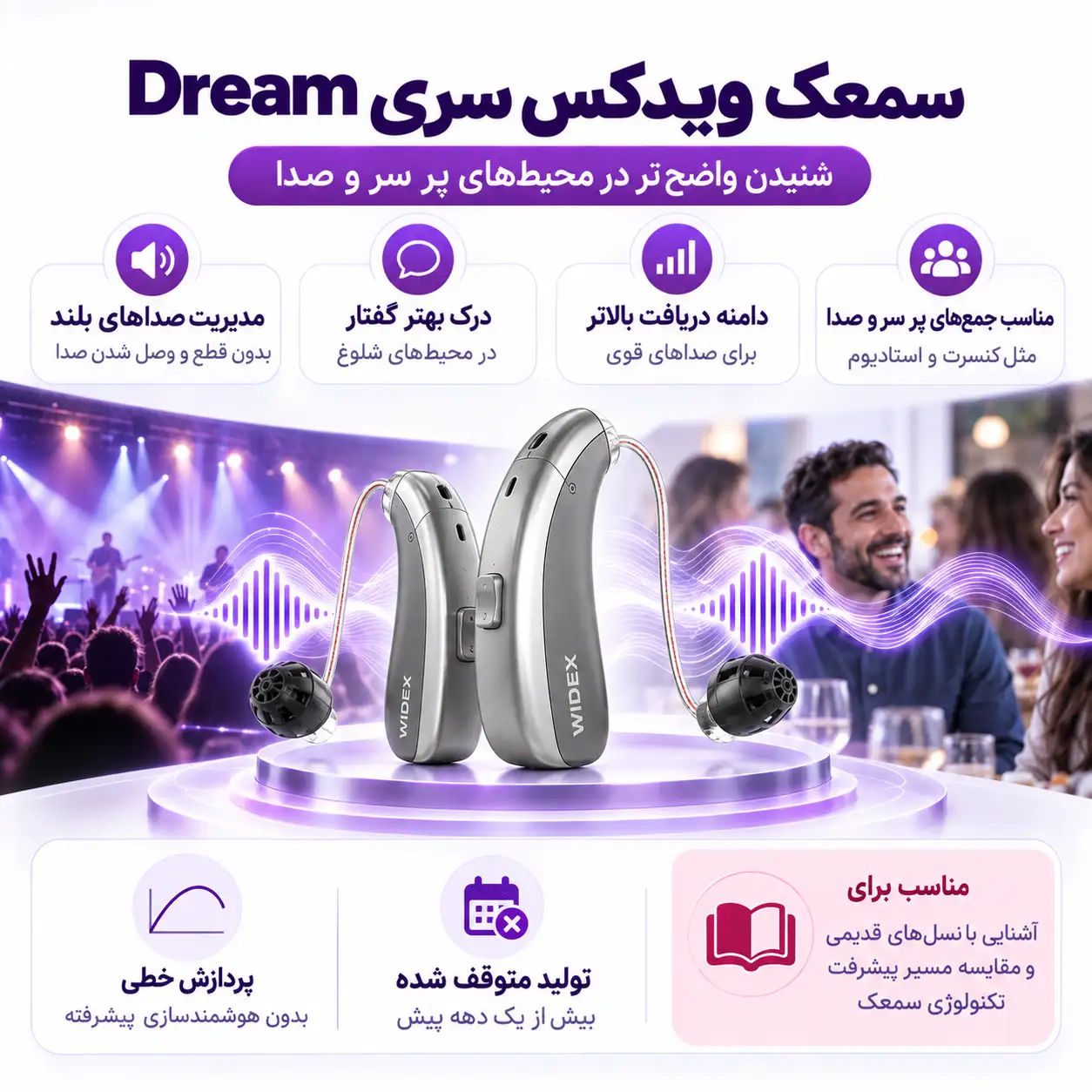 سمعک Dream ویدکس: تکنولوژی قدیمی برند ویدکس