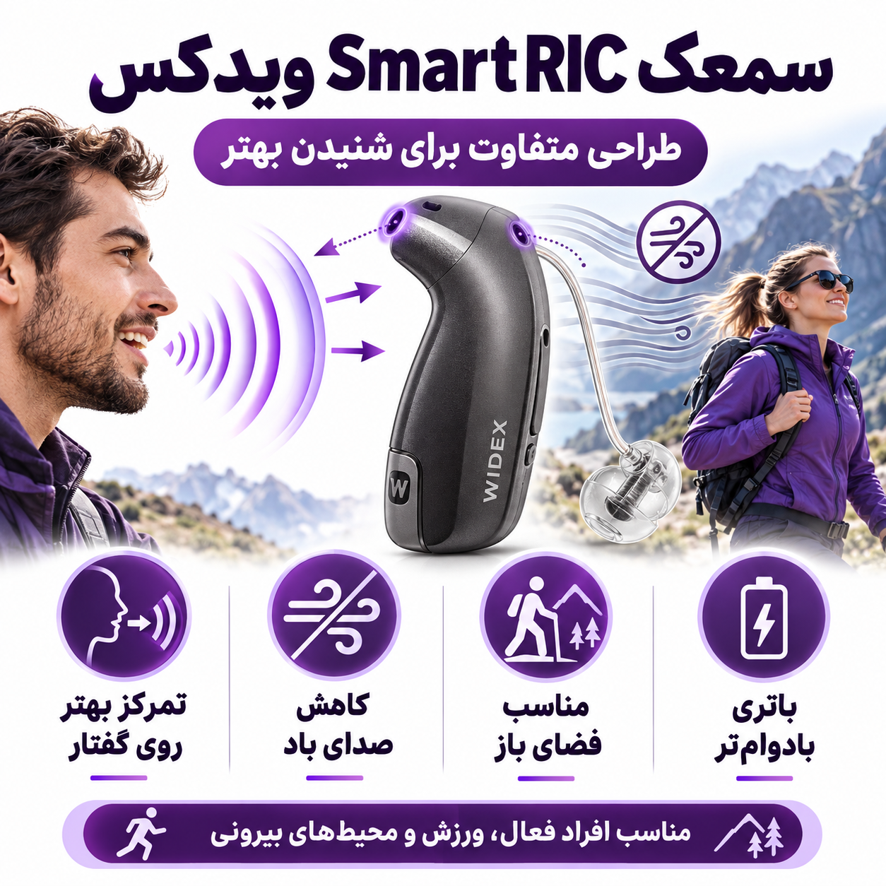 سمعک SmartRIC ویدکس